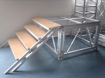 6082-T6 Aluminum Movable Stage Platform / 1.22 X 1.22m Outdoor Portable Stage