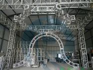 Silver 50x3mm Tube  5M  Diameter  Aluminum Stage Lighting Truss  System  Can Be Choose For  Different Kinds Of Events