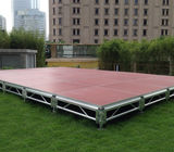 Fast Install, Good loading Capacity, Brown Red Aluminum Plywood Portable Stage